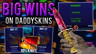 BIG WINS on DaddySkins! (LUCKY CASE BATTLES)