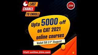 CAT 2021 is still POSSIBLE! Start your 90 day sprint with 2IIM | #CAT2021 #CAT21Crashcourse #Shorts