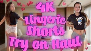 SHEER Lingerie Shorts Try On Haul | SHEIN