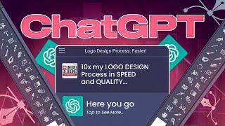 5 Crazy Ways ChatGPT can 10X your LOGO DESIGN Process in SPEED & QUALITY :ChatGBT for Logo Designers