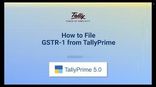 How to File GSTR-1 from TallyPrime | TallyHelp | New Tally Prime