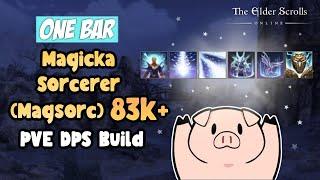 ESO One Bar Magicka Sorcerer (Magsorc) 80k+ DPS PVE Deadlands Build