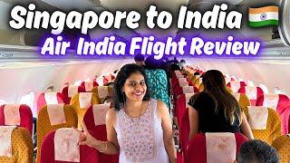 Air India International Flights, Flight Singapore to India Flight Review, Air India Economy Class