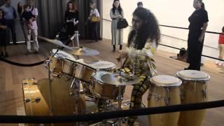 Kiran Gandhi Solo at "First Beat" Miami: 15 female drummers take over the PAMM