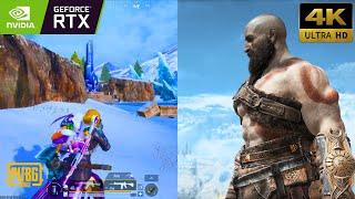 RTX 3050 8GB God of War & PUBG Mobile Live | Epic Battles & Intense Action