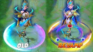 Karina Revamp Gemini Halo Zodiac Skin VS Old Skill Effects MLBB Comparison
