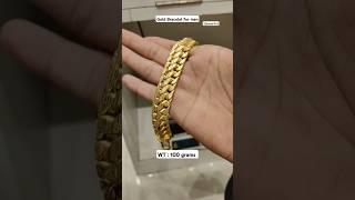 Gold bracelet for men 100grams men's bracelet 22karat 91.6 #bracelet #goldbracelets #gold