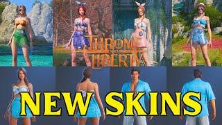 Throne and Liberty NEW COSMETICS - New Costumes and Weapons Skins Showcase