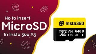 How to install Micro SD in Insta 360 X3 | Install and remove Memory card in Insta 360 X3 !!!...