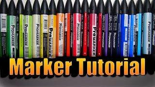 How to use Winsor&Newton Promarkers