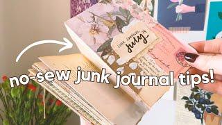 Making a no-sew journal for Junk Journal July 