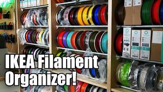 Ikea Hacks Meet RepRacks! (FilaBilly Filament Organizer)