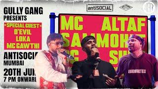 Mc Gawthi Fire Event With Mc Altaf Loka Sammohit Devil & Many More GullyGang | Antisocial Mumbai