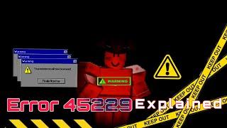 Roblox Most Dangerous Myths : Error 45229