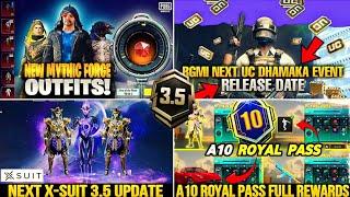  A10 ROYAL PASS FULL REWARDS | NEXT MYTHIC FORGE 3.5 | NEXT X-SUIT LEAKS 3.5 | 3.5 Update Pubg Beta