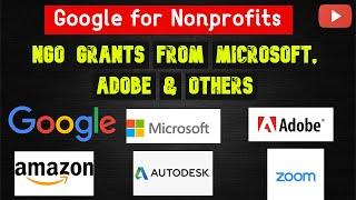 How to Apply for Non profit Grants in India - Google Ad Grants, Microsoft, Zoom TechSoup Donations