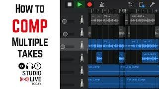 How to combine multiple vocal takes in GarageBand iOS (iPhone/iPad)