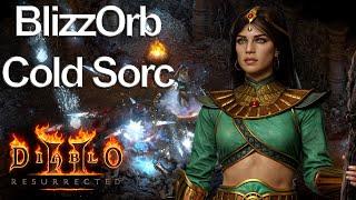 Diablo 2 Resurrected - My BlizzOrb Cold Sorceress Gears and Skills Guide Patch 2.6