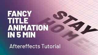 Fancy Title Animation | Adobe After Effects Tutorial | Motion in Five