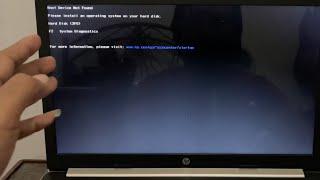 Mengatasi Error " Boot Device Not Found Hard Disk (3F0) " Laptop/PC