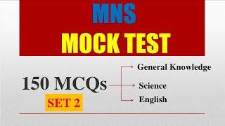 MNS mock test | set 2 |150 questions