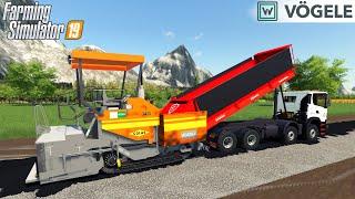 Farming Simulator 19 - VOGELE COLAS Asphalt Paving Machine Road Construction