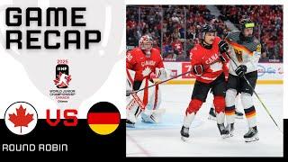 CANADA vs GERMANY HIGHLIGHTS | 2025 IIHF World Junior Championship