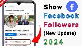 How to Show Followers on Facebook 2024 | Facebook Followers Settings 2024