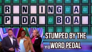 Contestants get all twisted up over the word pedal, a breakdown