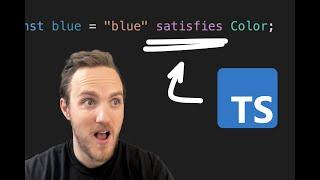 The `satisfies` operator in TypeScript 4.9 is a game changer