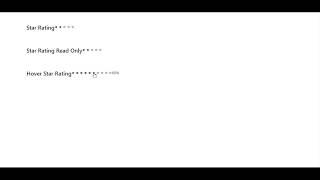 Star Rating In Angular Form
