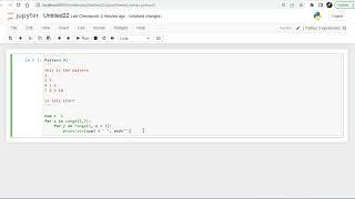 Pattern #1 in Python using Jupyter Notebook