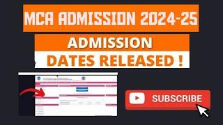 mca admission process 2024 | mca cap round schedule declared #mcacet #capround #cet #mhtcet
