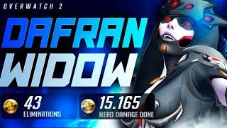 DAFRAN INSANE WIDOW - 43 ELIMS! [ OVERWATCH 2 RELEASE ]