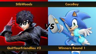 StibWoods (Joker) Vs CocoBoy (Sonic) - Winners Round 1 QuitYourFriendliesVCU Fall #2