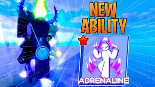 NEW ADRENALINE ABILITY In Roblox Blade Ball