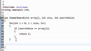 C++ Programming: Linear Search Algorithm