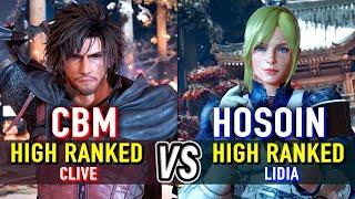 T8  CBM (High Ranked Clive) vs HOSOIN (High Ranked Lidia)  Tekken 8 High Level Gameplay