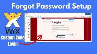 Adding "Forgot Password" to Wix Custom-Code Login Form | Velo Tutorial