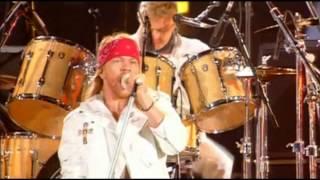 Queen Axl Rose We Will Rock You Tribute Freddie Mercury