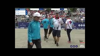 FINAL FRENCH PETANQUE MIXED TRIPLET CHAMPIONSHIP 2024, RHONE 69 vs OCCITANIE 032