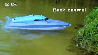 Rc Boat 2 4G High Speed Remote Control Speed Boat Rechargeable Waterproof Anti collision Protection