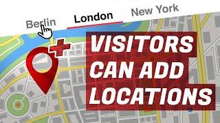 Visitors can add Locations from frontend with Locations and Areas WordPress Plugin