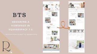 WATCH ME WORK! Behind The Scenes of designing a homepage on Squarespace 7.1