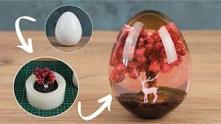 How to Make Silicone Mold and Epoxy Resin Egg with RTV-2