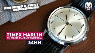 Timex Marlin Hand Wound 34mm Watch Unboxing & First Impressions