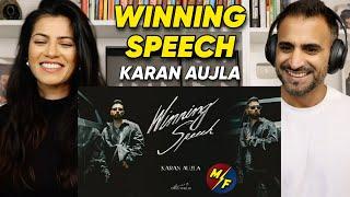 Winning Speech (Music Video) Karan Aujla | Mxrci | Latest Punjabi Songs 2024 - REACTION!!