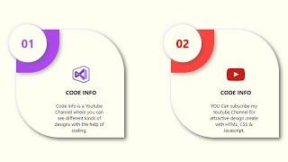 Neumorphism Cards with HTML and CSS | Easy Steps | By Code Info