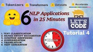 6 NLP Applications using Hugging Face Pipeline | Tour of all Hugging Face Transformers | Tutorial 4