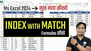 Index with Match formula hindi excel | excel formulas #excel